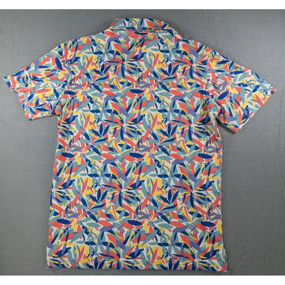 Chubbies Mens The Crowd Of Thorn Range Polo Shirt Size Medium Multicolor Print - Picture 10 of 11